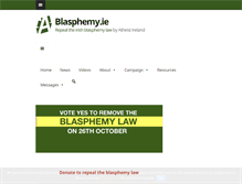 Tablet Screenshot of blasphemy.ie