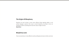 Desktop Screenshot of blasphemy.com
