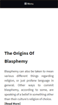 Mobile Screenshot of blasphemy.com