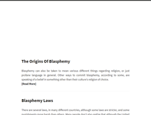 Tablet Screenshot of blasphemy.com